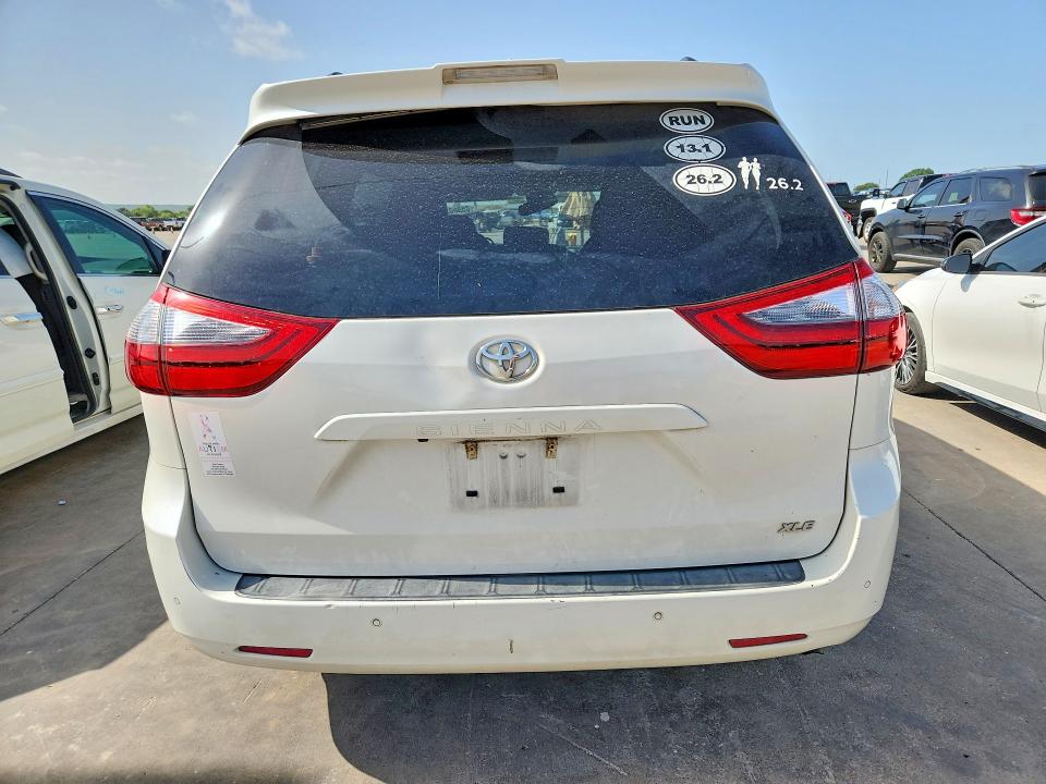 2020 Toyota Sienna VIN 5TDYZ3DC8LS027026 COPART salvage auction — WATER/FLOOD, Tx - Salvage Title-Flood Damage, sold $3,000 on 2026-07-09 (photo 6)