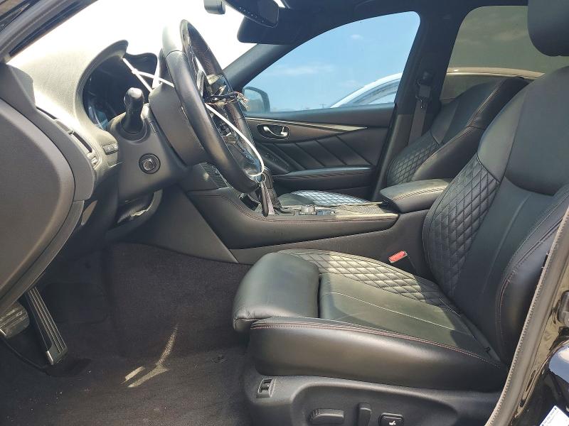2021 Infiniti Q50 VIN JN1FV7DP0MM850191 COPART salvage auction — FRONT END, In - Dis/Dlr/Exp Only Clean Title (P), sold $8,200 on 2026-07-20 (photo 7)