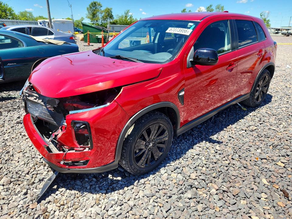 2021 Mitsubishi Outlander VIN JA4APUAU8MU001303 COPART salvage auction — FRONT END, Il - Salvage Certificate, sold $4,000 on 2026-07-27 (photo 1)