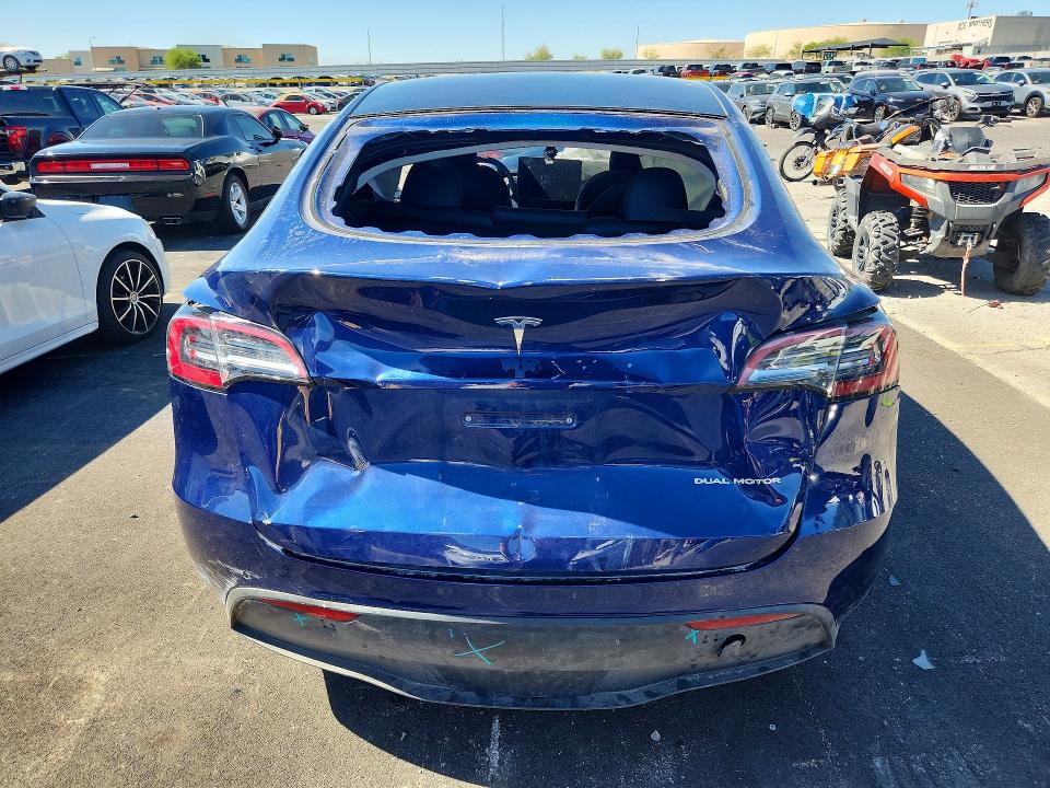 2022 Tesla Model y VIN 7SAYGDEF4NF407088 COPART salvage auction — FRONT END, Ut - Salvage Certificate, sold $2,050 on 2026-07-20 (photo 6)