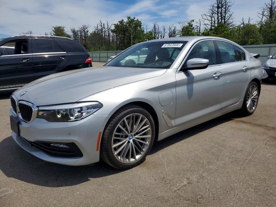 2018 BMW 5er VIN WBAJB1C50JG624222 COPART salvage auction — REAR END, Ny - Mv-907A Salvage Certificate, sold $7,400 on 2026-07-20 (photo 1)