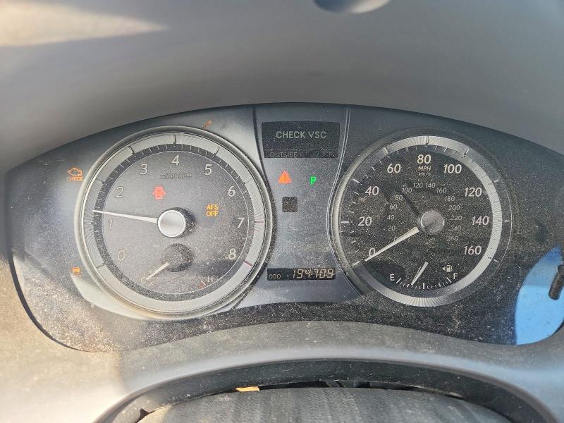 2007 Lexus ES VIN JTHBJ46G972151014 COPART salvage auction — FRONT END, MT - CERTIFICATE OF TITLE, sold $175 on 2026-07-24 (photo 9)