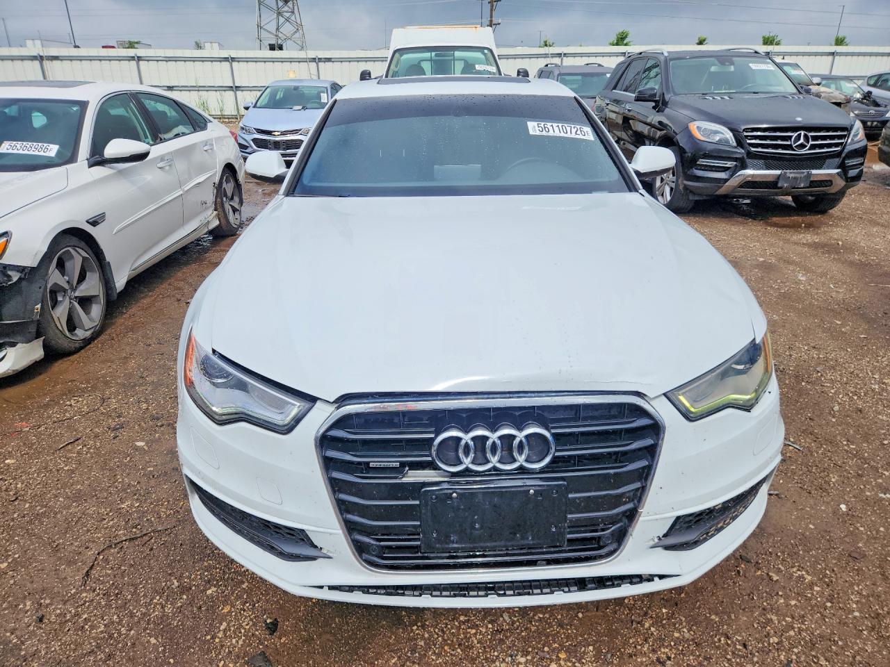 2012 Audi A6 VIN WAUHGAFC0CN034305 COPART salvage auction — Front End, IL - SALVAGE CERTIFICATE, sold $1,300 on 2026-07-09 (photo 5)