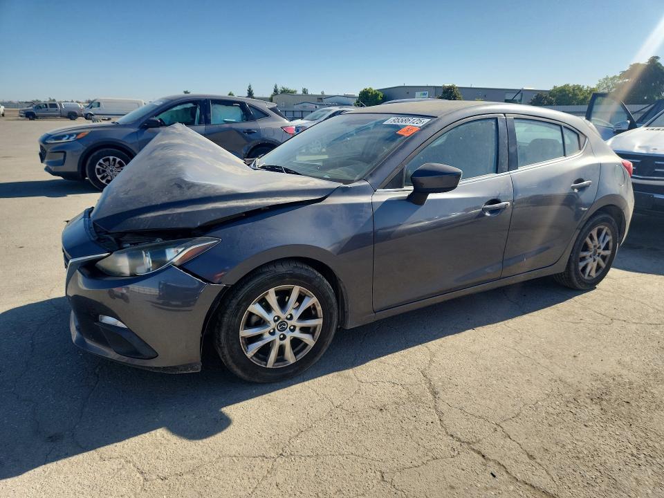 2016 Mazda 3 VIN JM1BM1K7XG1318550 COPART salvage auction — FRONT END, CA - SALVAGE CERTIFICATE, sold $675 on 2026-07-31 (photo 1)