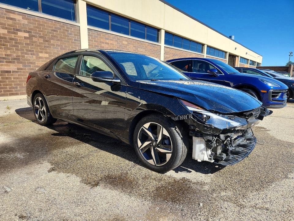 2022 Hyundai Elantra VIN KMHLP4AG3NU330318 COPART salvage auction — FRONT END, Il - Salvage Certificate, sold $3,700 on 2026-07-27 (photo 4)