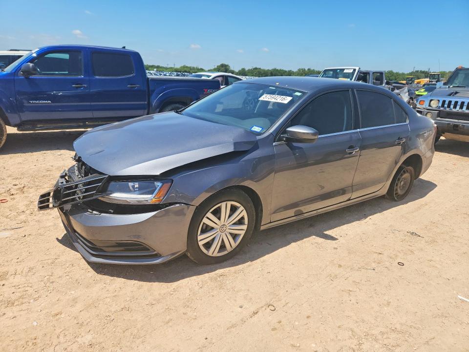 2017 Volkswagen VIN 3VW2B7AJ2HM216330 COPART salvage auction — FRONT END, Tx - Salvage Vehicle Title, sold $2,700 on 2026-07-02 (photo 1)