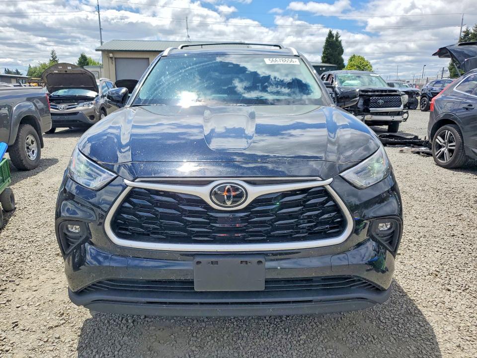 2022 Toyota Highlander VIN 5TDGZRBH4NS587996 COPART salvage auction — REAR END, Or - Salvage Title Certificate, sold $6,400 on 2026-07-21 (photo 5)