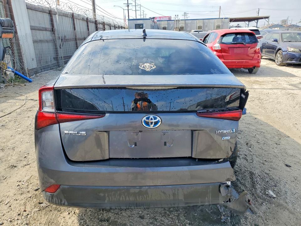 2021 Toyota Prius VIN JTDKAMFU2M3132690 COPART salvage auction — REAR END, CA - SALVAGE CERTIFICATE, sold $2,950 on 2026-07-16 (photo 6)