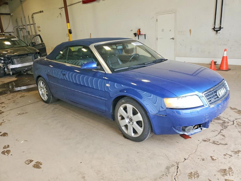 2005 Audi A4 quattro VIN WAUDT48H25K006157 COPART salvage auction — FRONT END, Pa - Certificate Of Salvage, sold $400 on 2026-07-02 (photo 4)