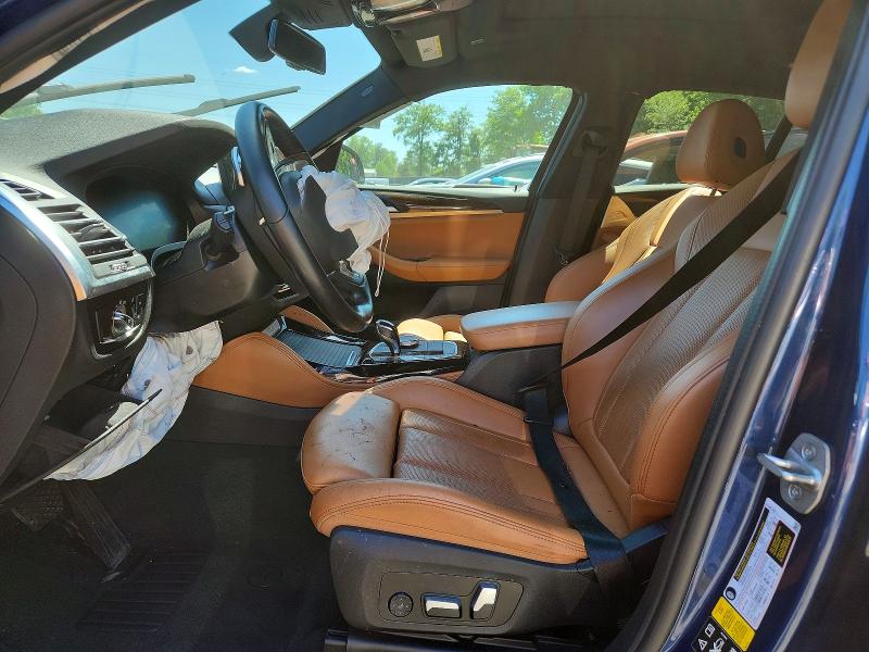 2022 BMW X4 VIN 5UX33DT07N9L96355 COPART salvage auction — FRONT END, Pa - Certificate Of Salvage, sold $13,600 on 2026-07-31 (photo 7)