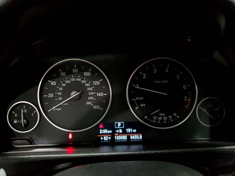 2014 BMW 3er VIN WBA3C3C54EP661345 COPART salvage auction — FRONT END, Ny - Mv-907A Salvage Certificate, sold $1,400 on 2026-07-06 (photo 9)