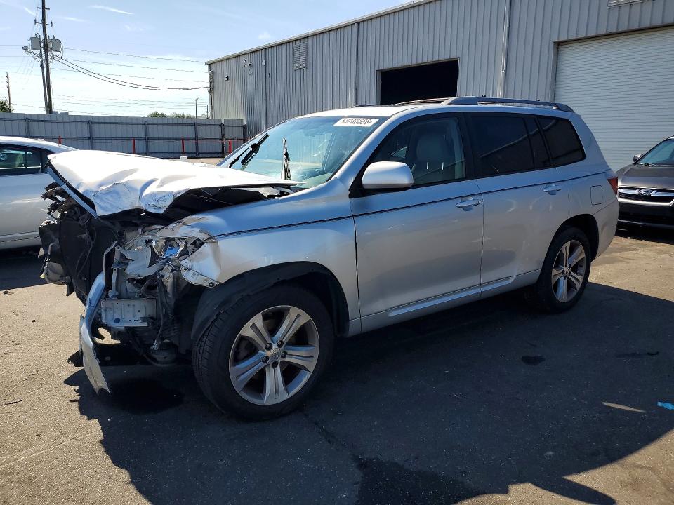2008 Toyota Highlander VIN JTEES43A082072176 COPART salvage auction — FRONT END, Fl - Certificate Of Destruction, sold $1,150 on 2026-07-06 (photo 1)