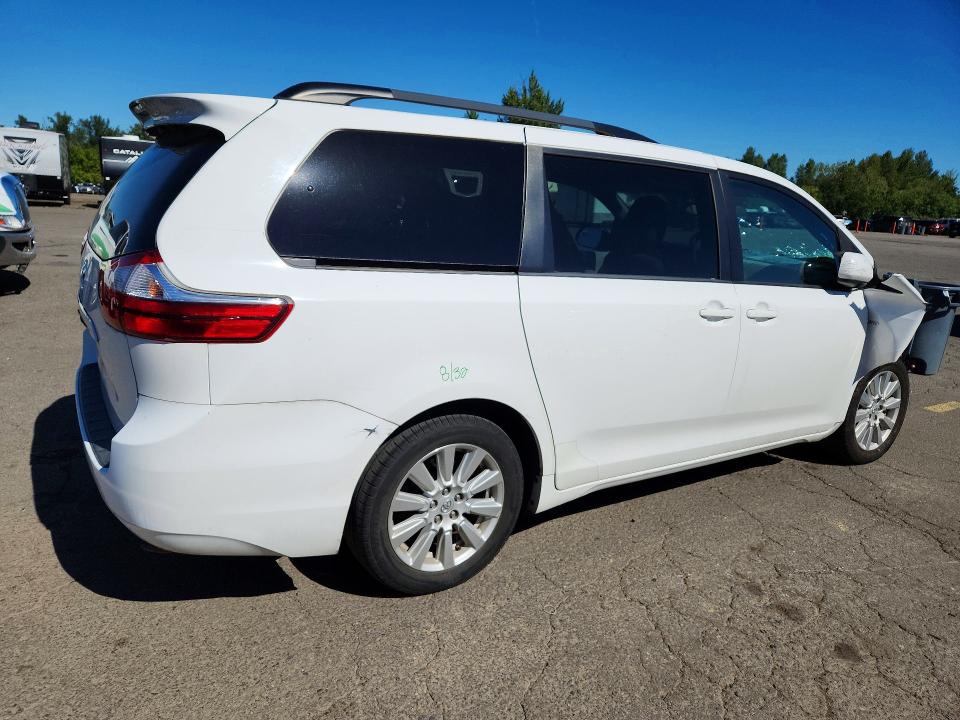 2017 Toyota Sienna VIN 5TDJZ3DC8HS178134 COPART salvage auction — FRONT END, OR - SALVAGE TITLE CERTIFICATE, sold $4,600 on 2026-07-27 (photo 3)
