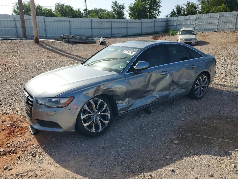 2013 Audi A6 VIN WAUGFAFC2DN088303 COPART salvage auction — SIDE, OK - CERT OF TITLE-SALVAGE, sold $850 on 2026-09-03 (photo 1)