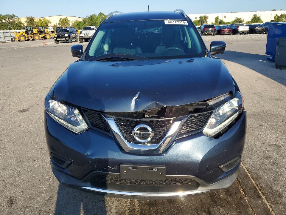 2016 Nissan Rogue VIN KNMAT2MTXGP677621 COPART salvage auction — FRONT END, Fl - Cert Of Title Slvg Rebuildable, sold $2,300 on 2026-07-14 (photo 5)