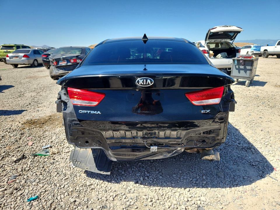 2017 Kia Optima VIN 5XXGU4L33HG173666 COPART salvage auction — REAR END, Ut - Salvage Certificate, sold $2,050 on 2026-07-28 (photo 6)