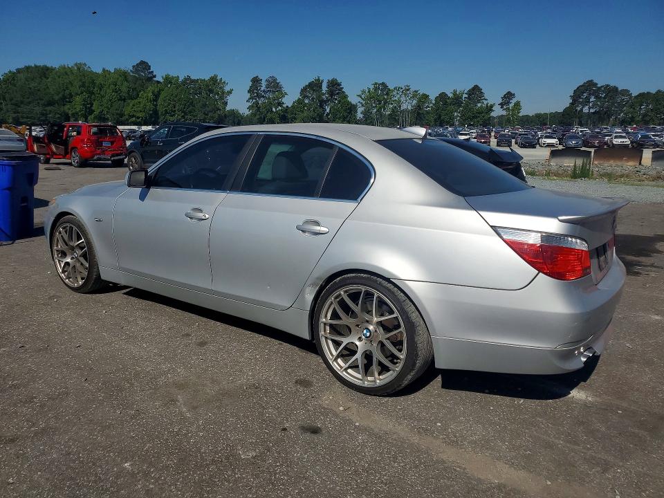 2007 BMW 5er VIN WBANE535X7CW65201 COPART salvage auction — SIDE, Nc - Salvage Certificate Of Title, sold $275 on 2026-07-16 (photo 2)