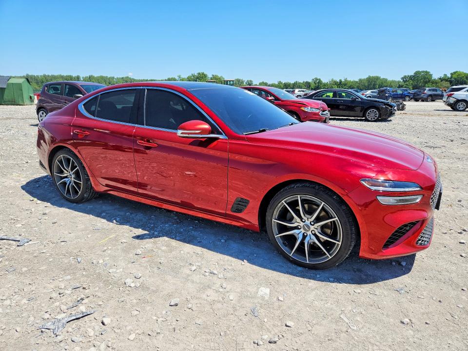 2022 Genesis G70 VIN KMTG34TA8NU092669 COPART salvage auction — BURN, Il - Salvage Certificate, sold $175 on 2026-07-29 (photo 4)