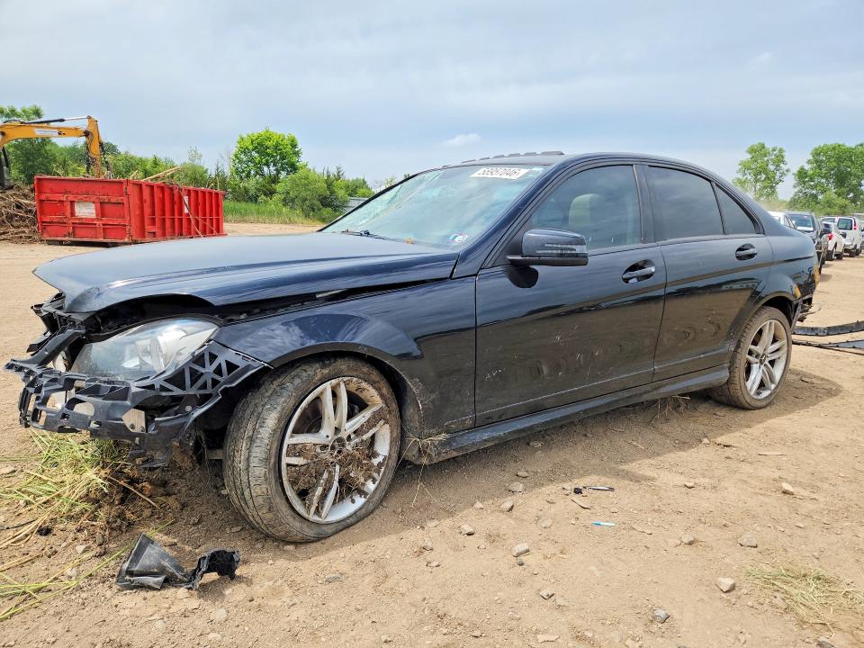 2013 Mercedes-benz C class VIN WDDGF8AB3DG098486 COPART salvage auction — ALL OVER, Oh - Cert Of Title-Salvage, sold $825 on 2026-07-09 (photo 1)