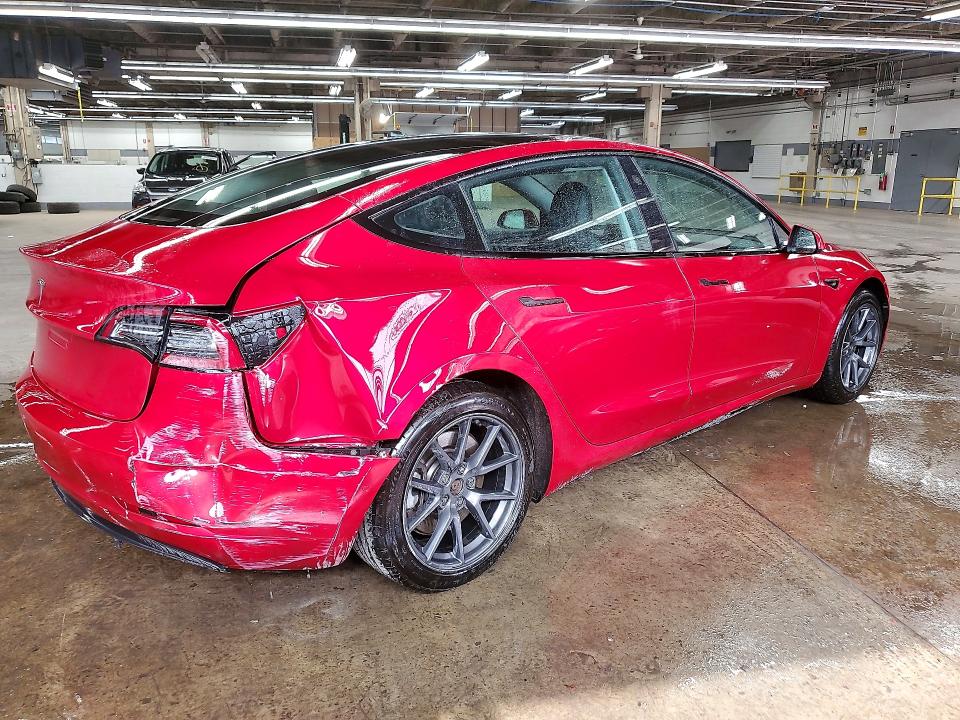 2022 Tesla Model 3 VIN 5YJ3E1EA9NF368840 COPART salvage auction — REAR END, Il - Salvage Certificate, sold $4,600 on 2026-07-15 (photo 3)