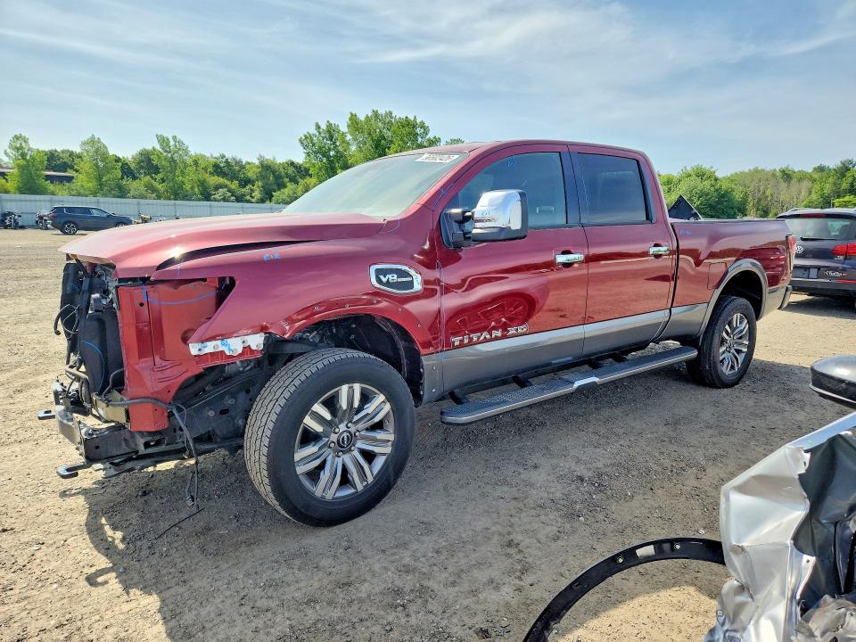 2024 Nissan TITAN VIN 1N6AA1FBXRN110809 COPART salvage auction — FRONT END, Ma - Cert Of Title-Salvage, sold $18,600 on 2026-07-15 (photo 1)