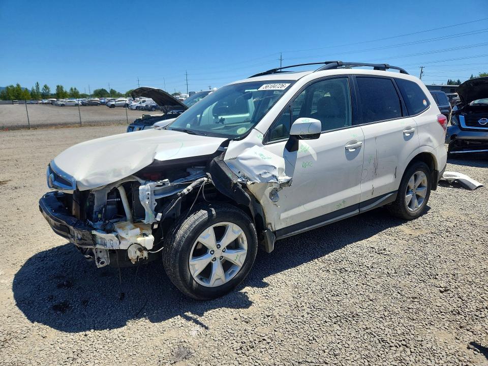 2016 Subaru Forester VIN JF2SJAFCXGH435277 COPART salvage auction — FRONT END, Or - Salvage Title Certificate, sold $2,150 on 2026-07-14 (photo 1)