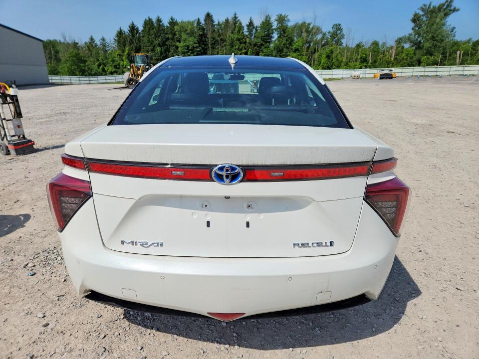 2016 Toyota Mirai VIN JTDBVRBD4GA000554 COPART salvage auction — MECHANICAL, Az - Certificate Of Title (P), sold $325 on 2026-07-20 (photo 6)