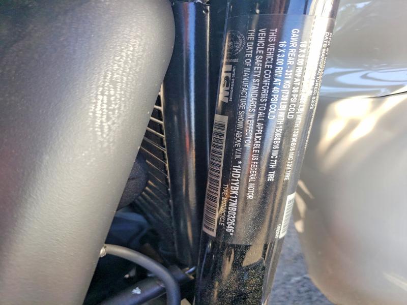 2022 Harley-davidson VIN 1HD1YBK17NB032646 COPART salvage auction — FRONT END, Wa - Bill Of Sale, sold $3,950 on 2026-07-02 (photo 9)