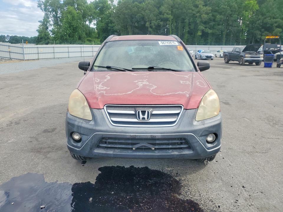 2005 Honda Cr-v VIN JHLRD78565C055694 COPART salvage auction — UNDERCARRIAGE, Ct - Dealer Only Clean Title, sold $550 on 2026-07-02 (photo 5)