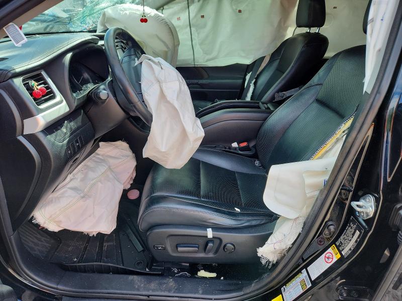 2014 Toyota Highlander VIN 5TDDKRFH8ES017100 COPART salvage auction — FRONT END, NY - MV-907A SALVAGE CERTIFICATE, sold $3,400 on 2026-07-06 (photo 7)