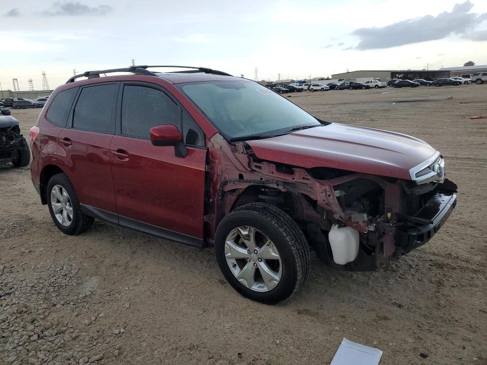 2014 Subaru Forester VIN JF2SJADC2EH465731 COPART salvage auction — FRONT END, TX - SALVAGE VEHICLE TITLE, sold $675 on 2026-07-28 (photo 4)