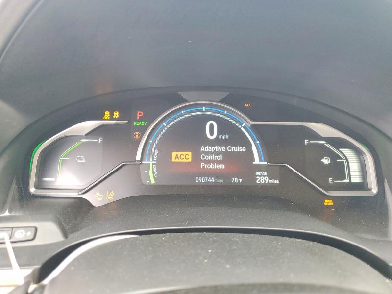 2018 Honda Clarity VIN JHMZC5F37JC010620 COPART salvage auction — FRONT END, TX - SALVAGE VEHICLE TITLE (P), sold $3,550 on 2026-07-09 (photo 9)