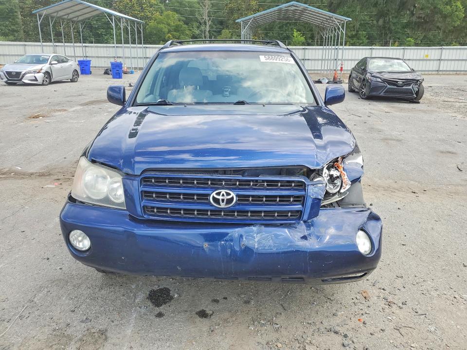 2002 Toyota Highlander VIN JTEHF21A820090792 COPART salvage auction — FRONT END, Id - Salvage Certificate Of Title, sold $975 on 2026-07-23 (photo 5)