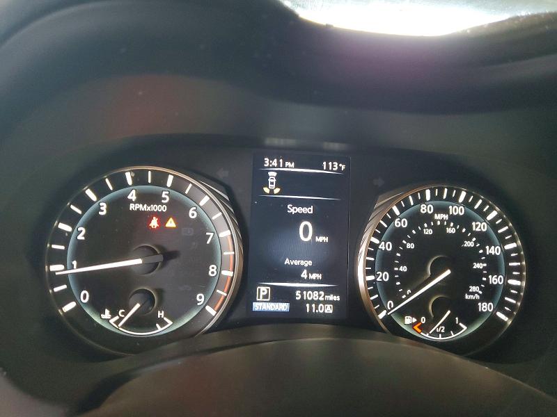 2021 Infiniti Q50 VIN JN1FV7DPXMM850425 COPART salvage auction — FRONT END, Az - Cert Of Title - Salvage, sold $5,700 on 2026-07-22 (photo 9)