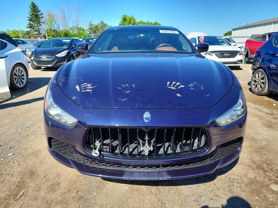 2016 Maserati Ghibli VIN ZAM57RTA2G1187980 COPART salvage auction — MECHANICAL, ON - PERMIT NO BRAND - UNFIT, sold $3,400 on 2026-07-16 (photo 5)