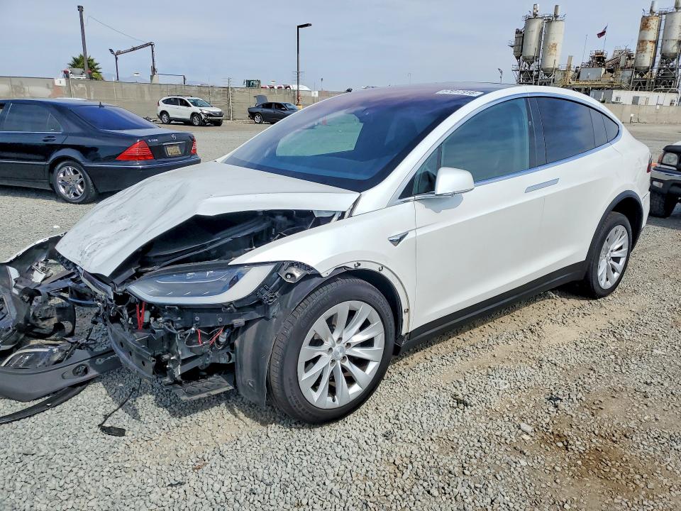 2017 Tesla Model x VIN 5YJXCBE27HF070152 COPART salvage auction — FRONT END, CA - SALVAGE CERTIFICATE, sold $4,250 on 2026-07-28 (photo 1)