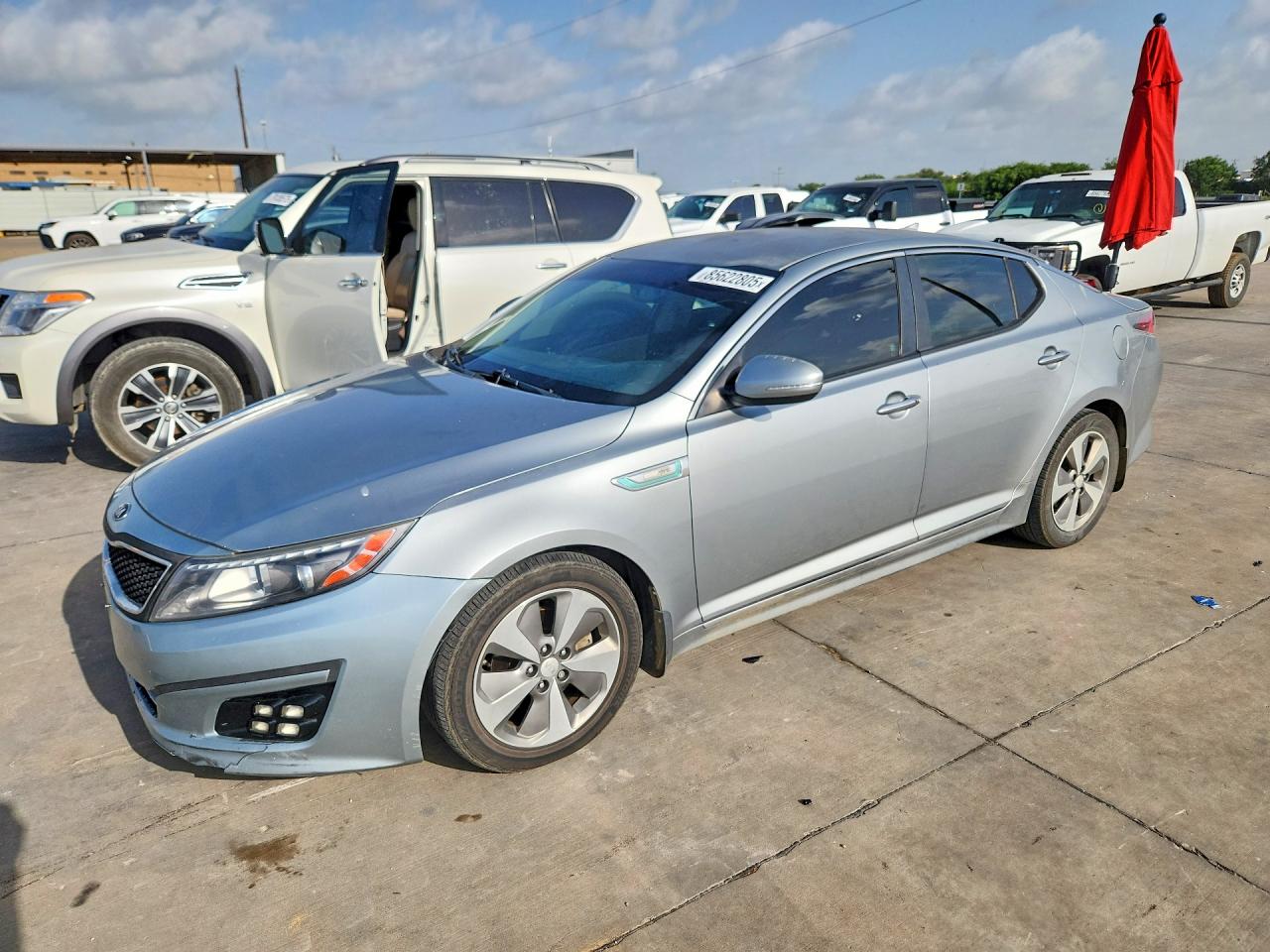 2014 Kia Optima Hybrid VIN KNAGN4AD8E5074704 COPART salvage auction — Normal Wear, TX - CERTIFICATE OF TITLE, sold $175 on 2026-07-09 (photo 1)