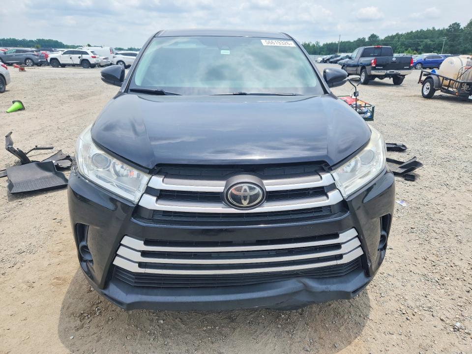 2019 Toyota Highlander VIN 5TDBZRFH2KS941014 COPART salvage auction — REAR END, Nc - Salvage Certificate Of Title, sold $6,300 on 2026-07-27 (photo 5)