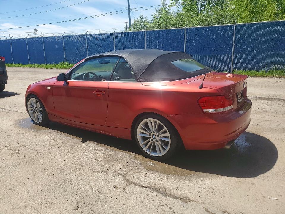 2008 BMW 1er VIN WBAUL73598VJ74637 COPART salvage auction — FRONT END, Ns - Salvage Title, sold $500 on 2026-07-30 (photo 2)