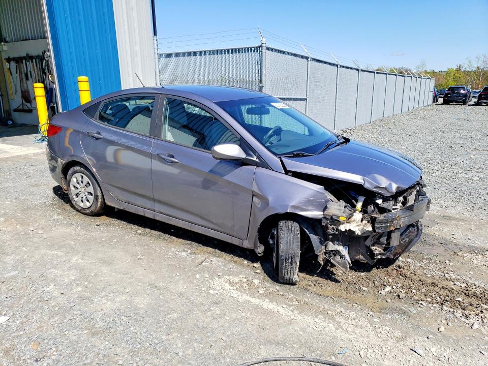 2017 Hyundai Accent VIN KMHCT4AEXHU301686 COPART salvage auction — FRONT END, NS - SALVAGE TITLE, sold $400 on 2026-07-02 (photo 4)