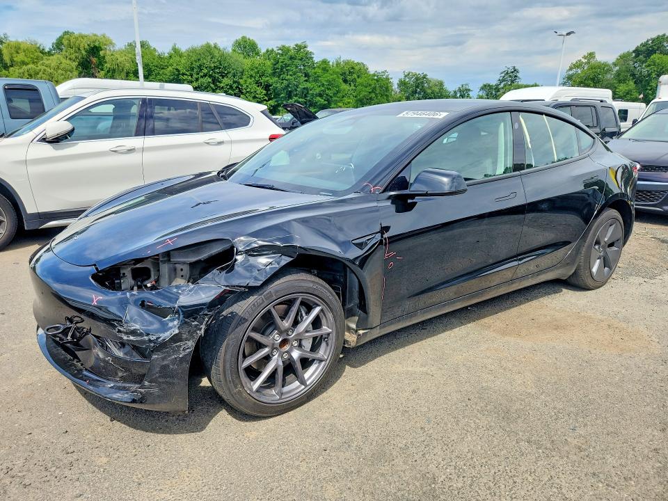2023 Tesla Model 3 VIN 5YJ3E1EA1PF578710 COPART salvage auction — FRONT END, Ct - Cert Of Title-Salvage, sold $9,600 on 2026-07-16 (photo 1)