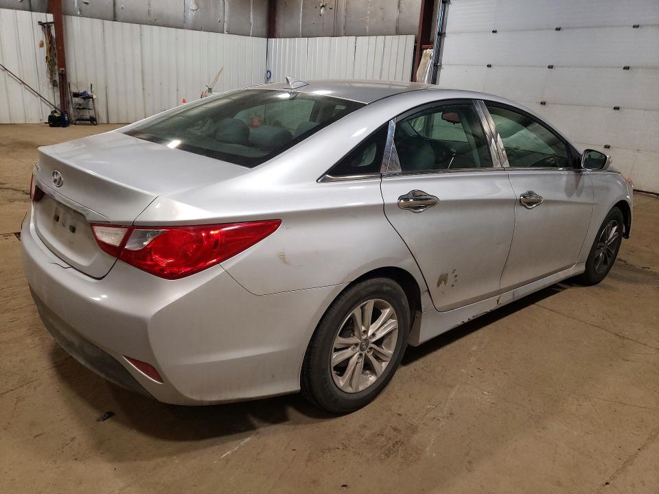 2014 Hyundai Sonata VIN 5NPEB4ACXEH919966 COPART salvage auction — FRONT END, Ak - Bill Of Sale- Salvage, sold $100 on 2026-07-14 (photo 3)