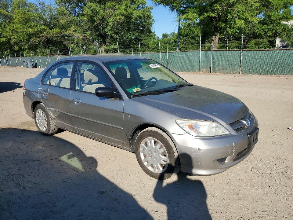 2004 Honda Civic VIN JHMES16504S002395 COPART salvage auction — SIDE, MD - CERT OF SALVAGE < 75% DAMAGE, sold $300 on 2026-07-14 (photo 4)