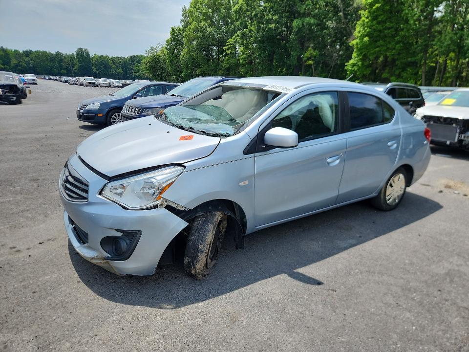 2017 Mitsubishi Mirage VIN ML32F3FJ3HHF15330 COPART salvage auction — ROLLOVER, Nj - Cert Of Title-Salvage, sold $400 on 2026-07-14 (photo 1)
