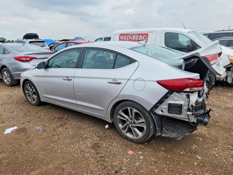 2017 Hyundai Elantra VIN KMHD84LFXHU260133 COPART salvage auction — REAR END, Wv - Salvage Certificate, sold $925 on 2026-07-28 (photo 2)