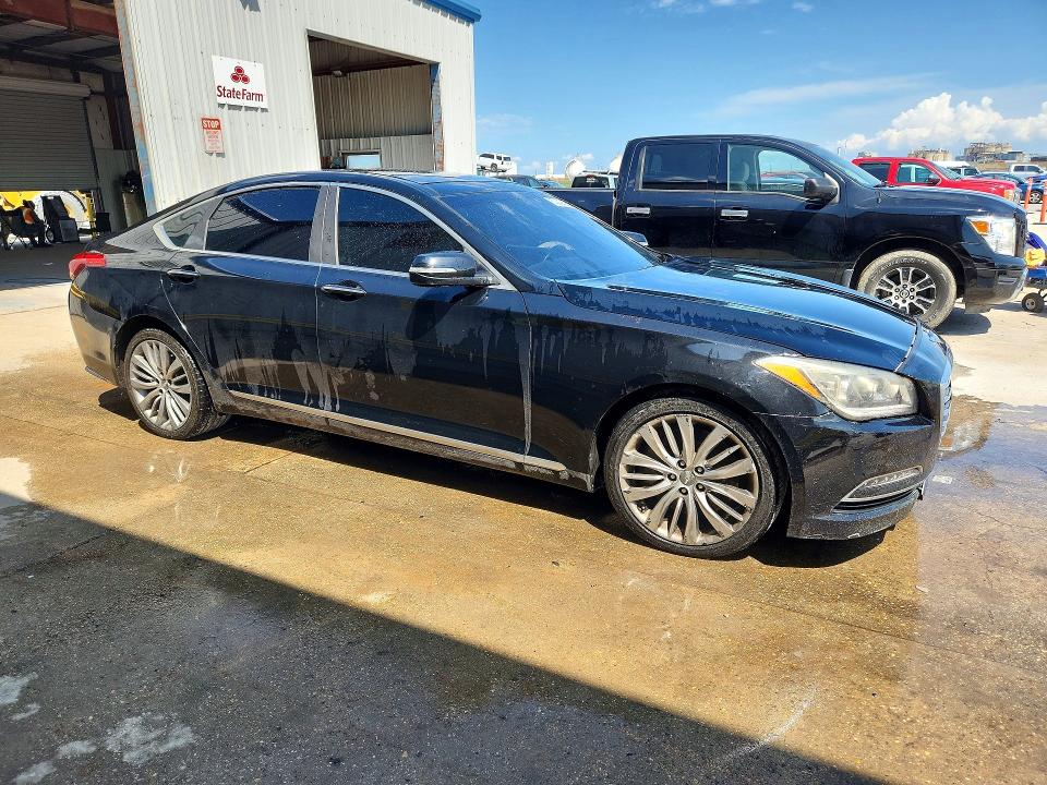 2015 Hyundai Genesis VIN KMHGN4JF5FU016735 COPART salvage auction — FRONT END, Salvage Title, sold $750 on 2026-07-22 (photo 4)