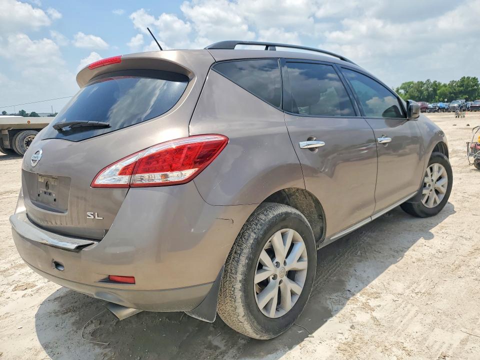 2011 Nissan Murano VIN JN8AZ1MU0BW050768 COPART salvage auction — REAR END, Tx - Salvage Vehicle Title, sold $675 on 2026-07-24 (photo 3)