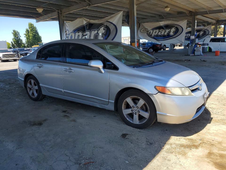 2006 Honda Civic VIN JHMFA16886S005498 COPART salvage auction — REAR END, Ca - Salvage Certificate, sold $1,550 on 2026-07-07 (photo 4)