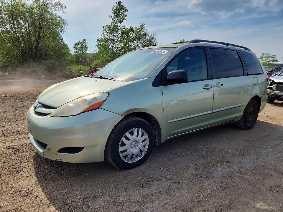 2006 Toyota Sienna VIN 5TDZA23C46S451248 COPART salvage auction — REAR END, Oh - Certificate Of Title, sold $700 on 2026-07-13 (photo 1)