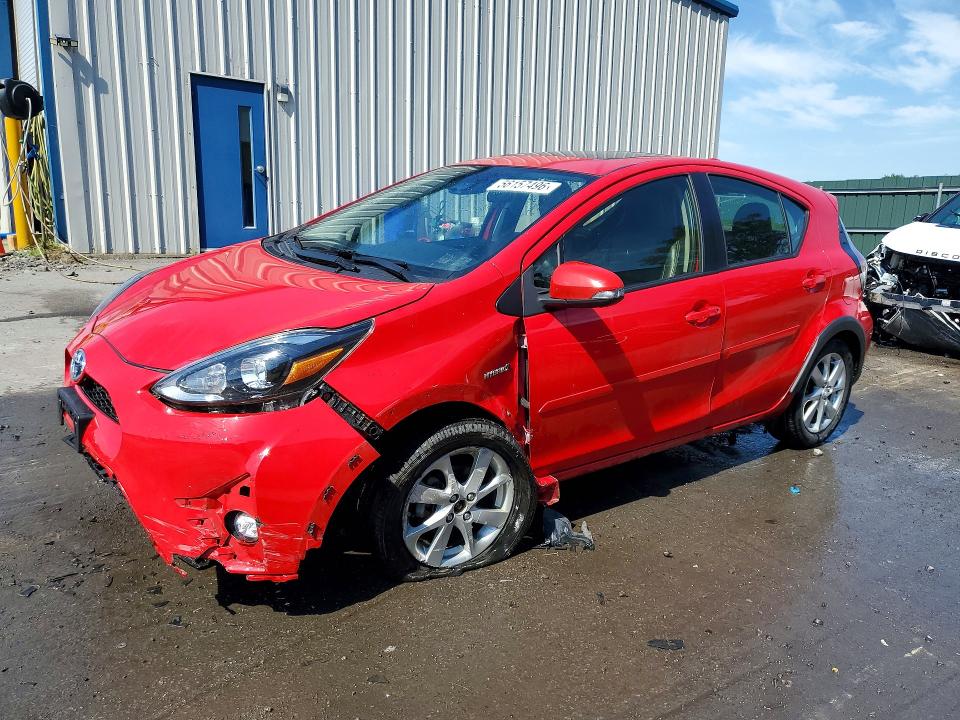 2018 Toyota Prius VIN JTDKDTB36J1614164 COPART salvage auction — FRONT END, Pa - Certificate Of Salvage, sold $3,200 on 2026-07-08 (photo 1)
